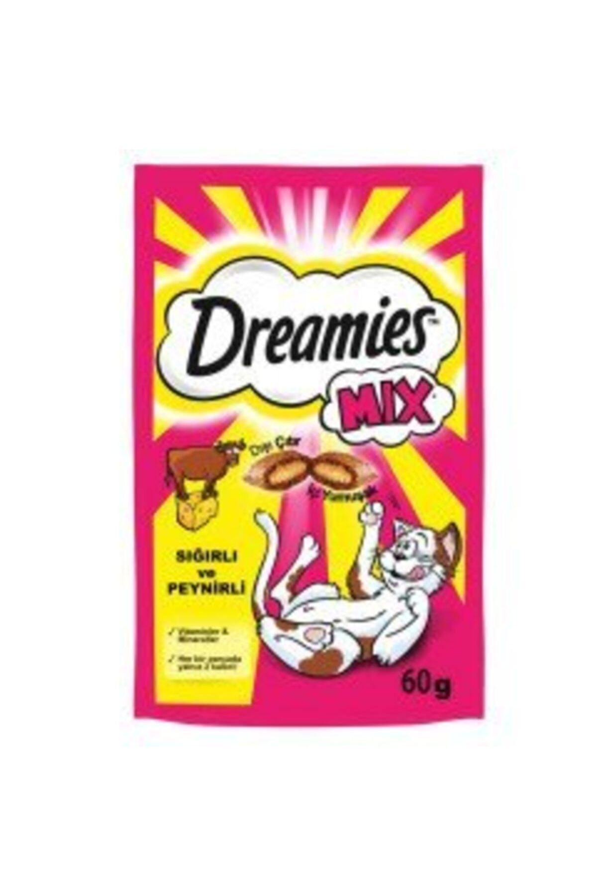 Dreamies Dreamıes Peynirli & Sığırlı Mix 60g