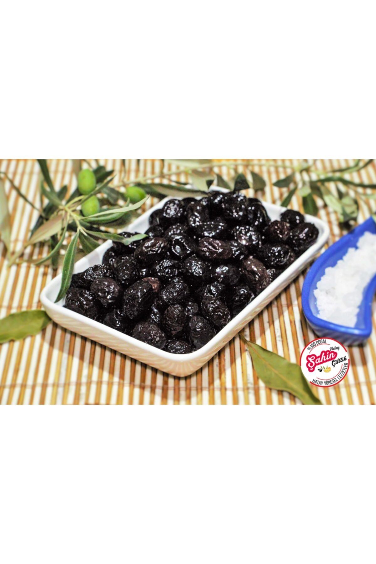 Şahin Çiftlik Hatay Kuru Sele Siyah Zeytin (1kg)