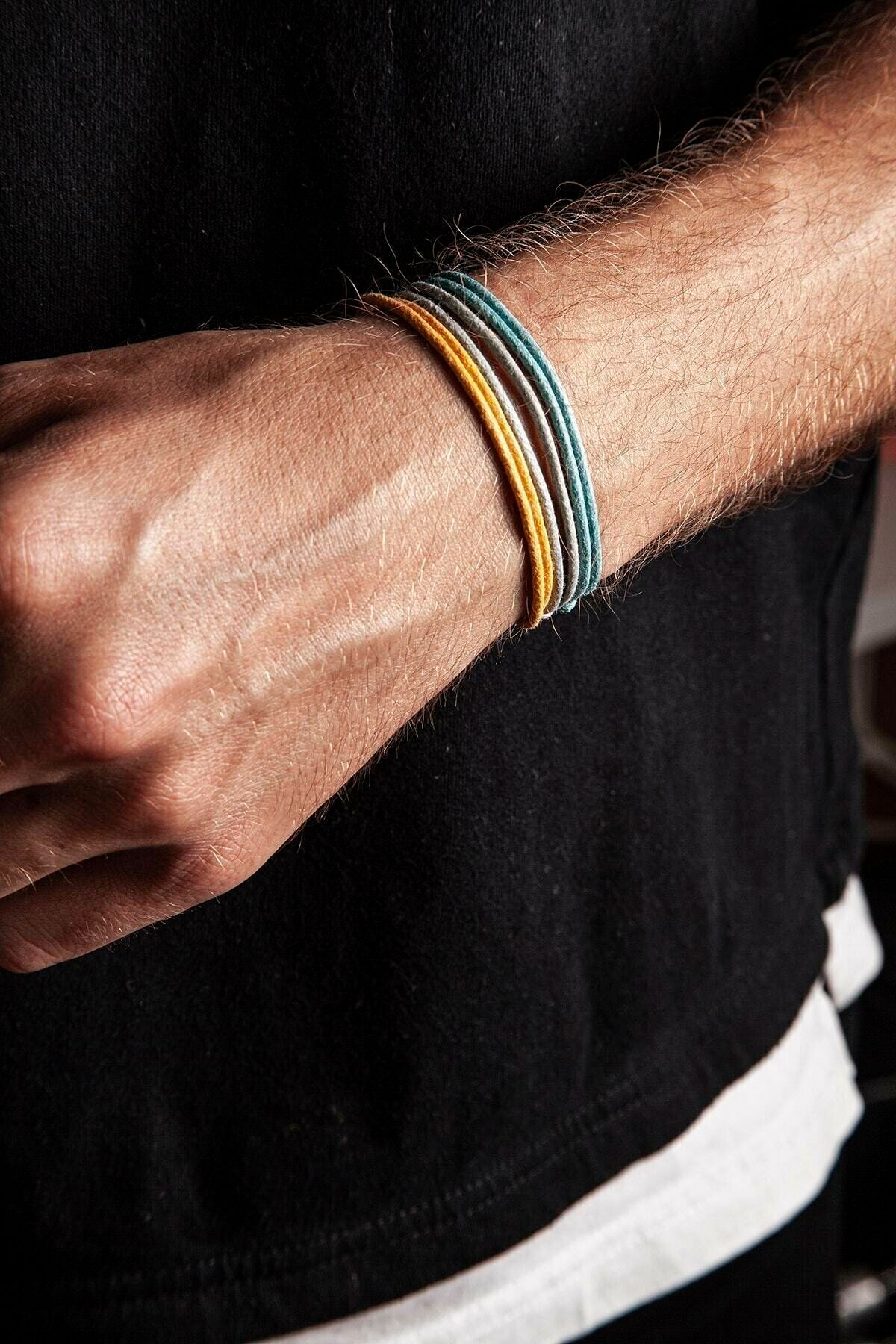 Lade 3 Piece Thick Adjustable Rope Bracelet Trendyol