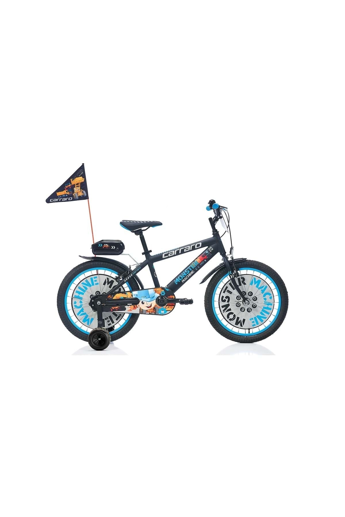 Carraro Monster 20 Jant V-fren 1 Vites Kırmızı Siyah Gri 31 cm