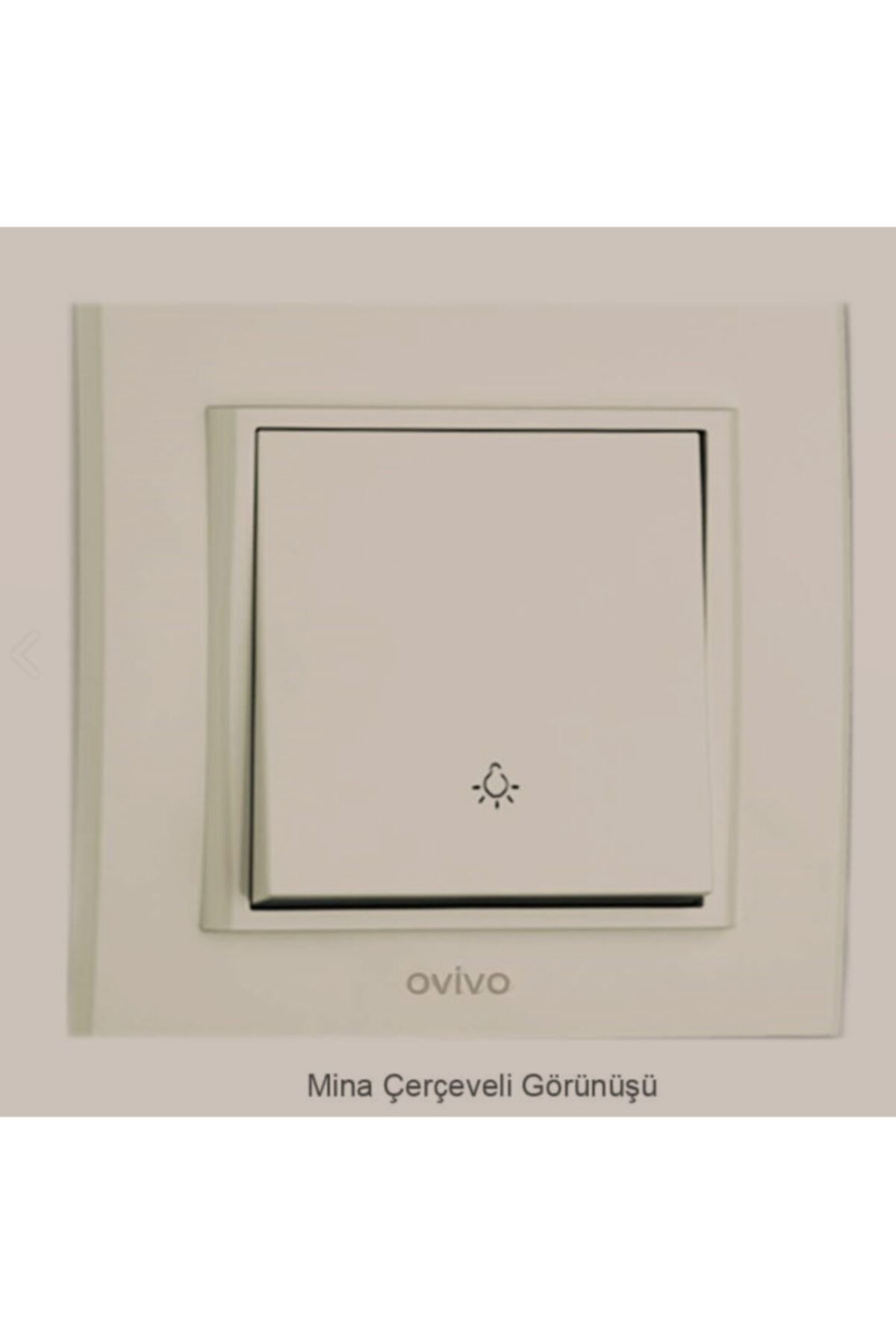 ÇağatayElektrik Ovivo Mina Krem Lıght Mekanizma+çerçeve(12 Adet)