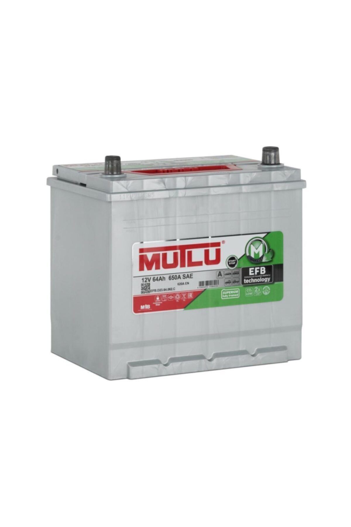 Mutlu 12 Volt 64 Amper Efb 2021 Üretim Akü