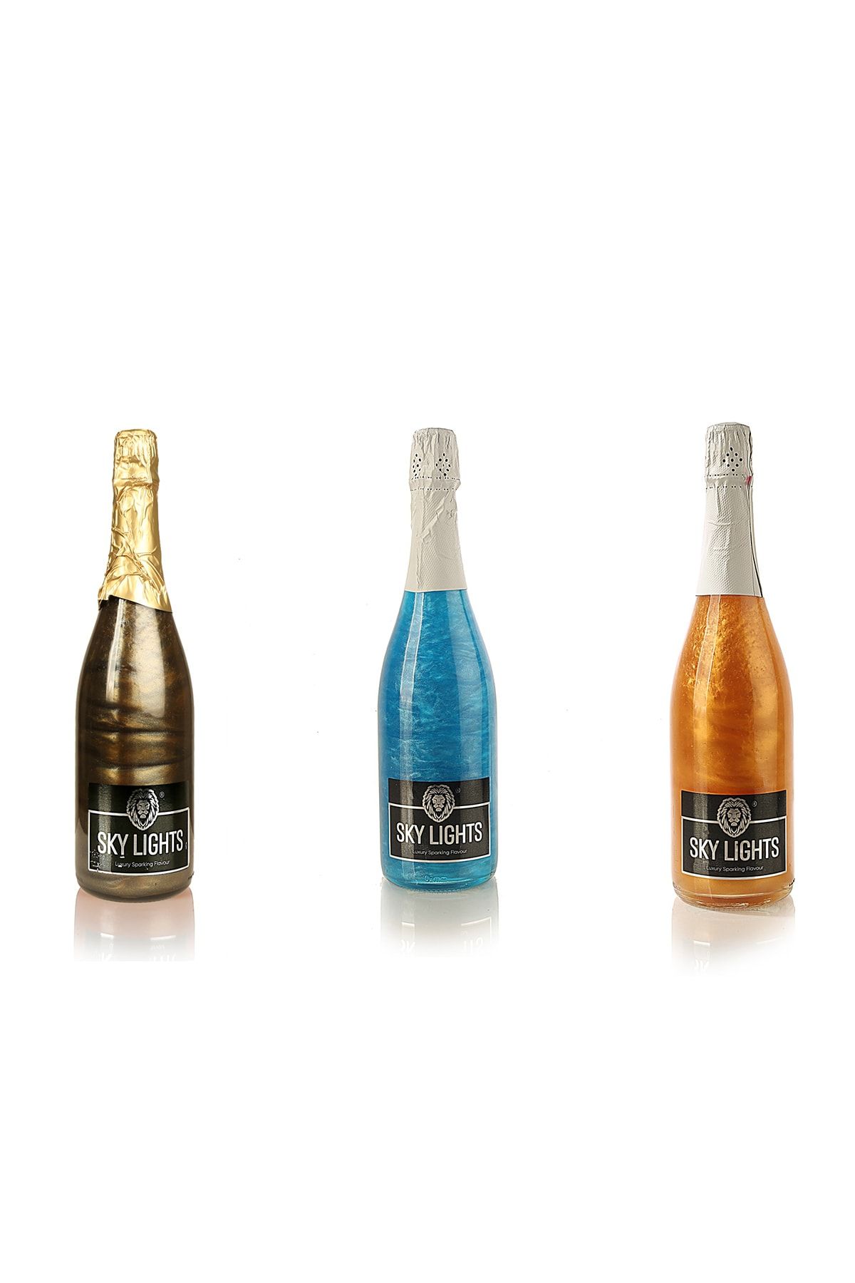 Sky Lights Alkolsüz Içecek 3'lü Özel Seri Gazlı Alkolsüz Kokteyl Içecek 3x750 Ml