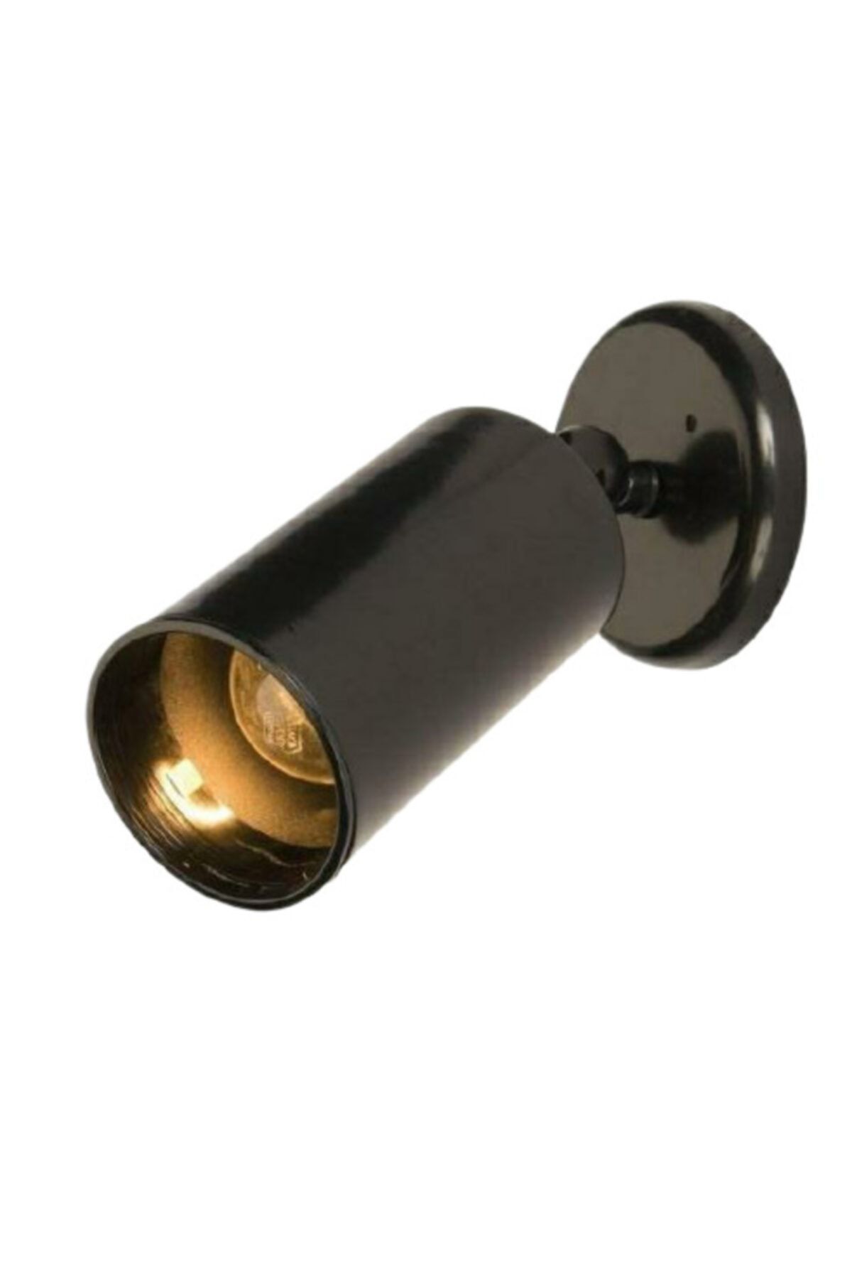 Mylights Retro Mafsalı Parlak Siyah Led Aplik Led Spot Ampul Dahildir Günışığı