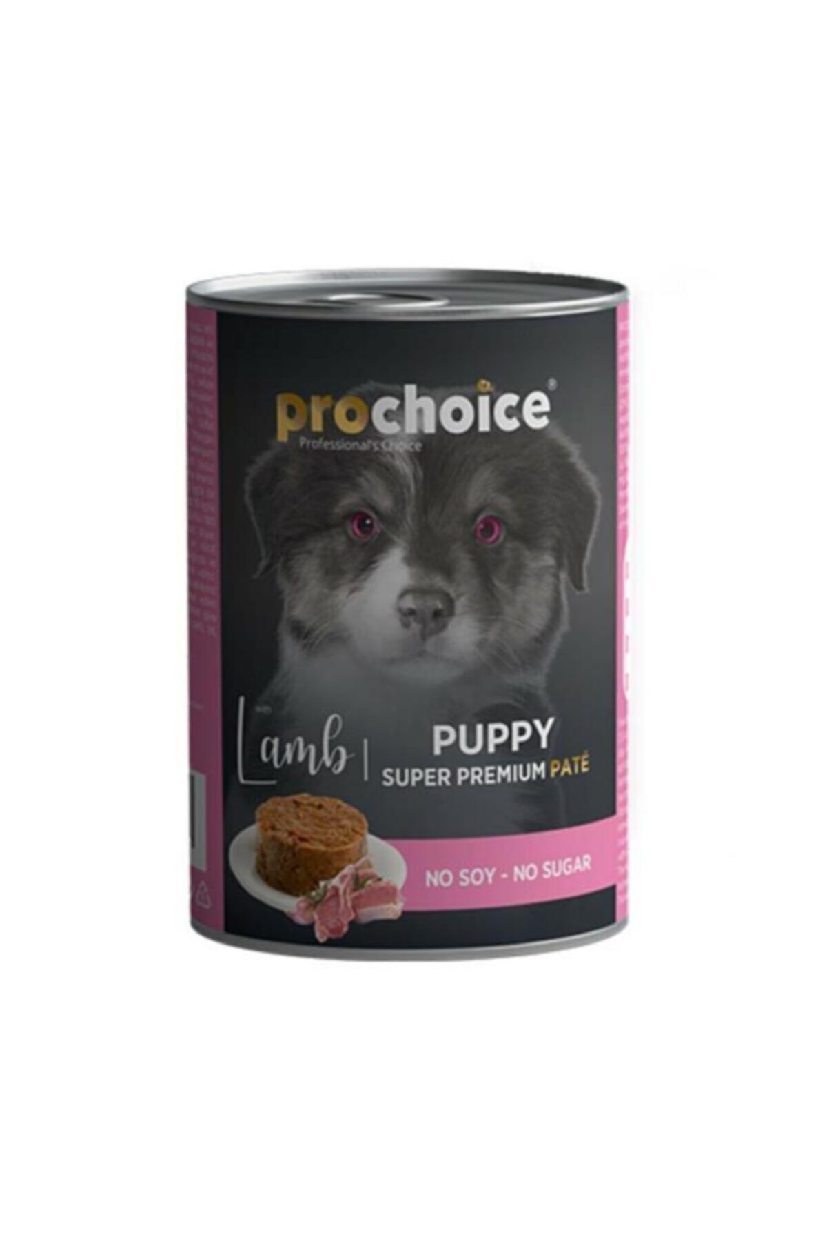 ProChoice Kuzu Etli Şekersiz Ezme Yavru Köpek Konservesi 400 gr 20 Adet