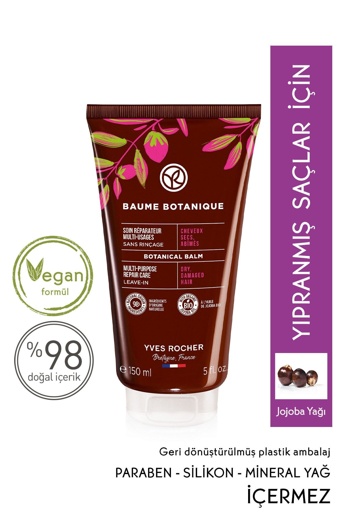 Yves Rocher Onarıcı Koruyucu Ve Elektriklenme Karşıtı Şekillendirici Saç Bakım Kremi- 150 ml