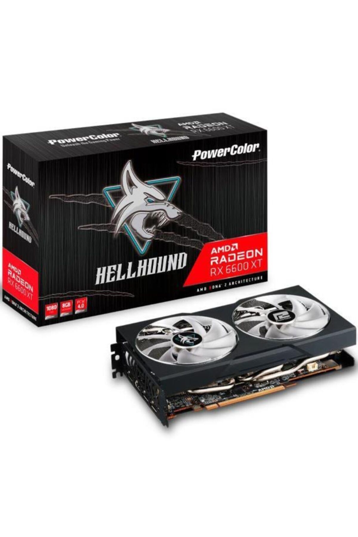 POWERCOLOR Amd Radeon Rx 6600 Xt Hellhound Axrx 6600xt 8gbd6-3dhl/oc 8 Gb Gddr6 128 Bit Ekran Kartı