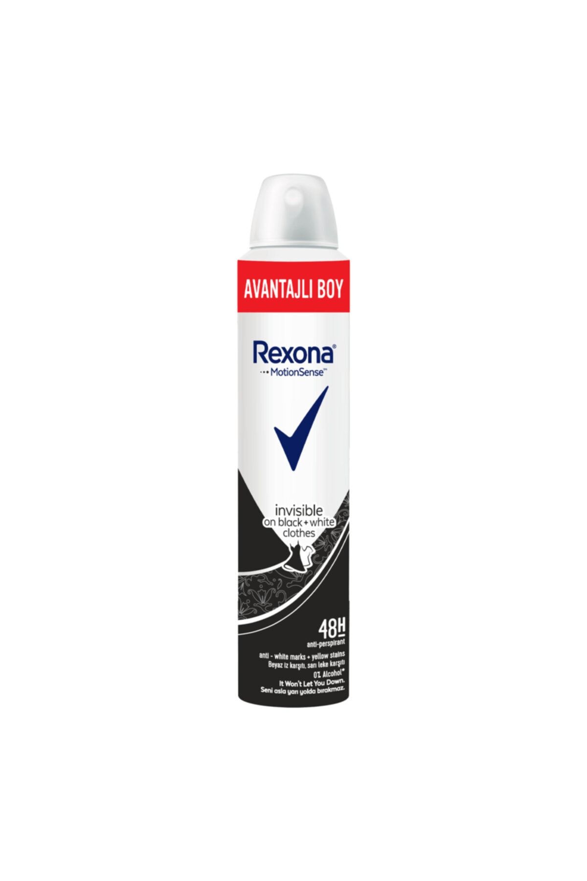 Rexona Invisible Black And White Kadın Deodorant 200 ml