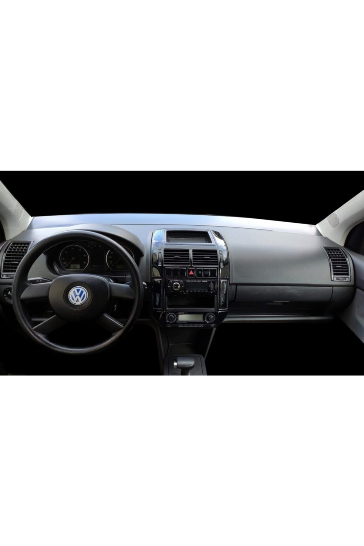 ÜRÜNBANA Volkswagen Polo Konsol Kaplama Manuel Klima 2001+ 14.prç Pianoblack Parlak Siyah