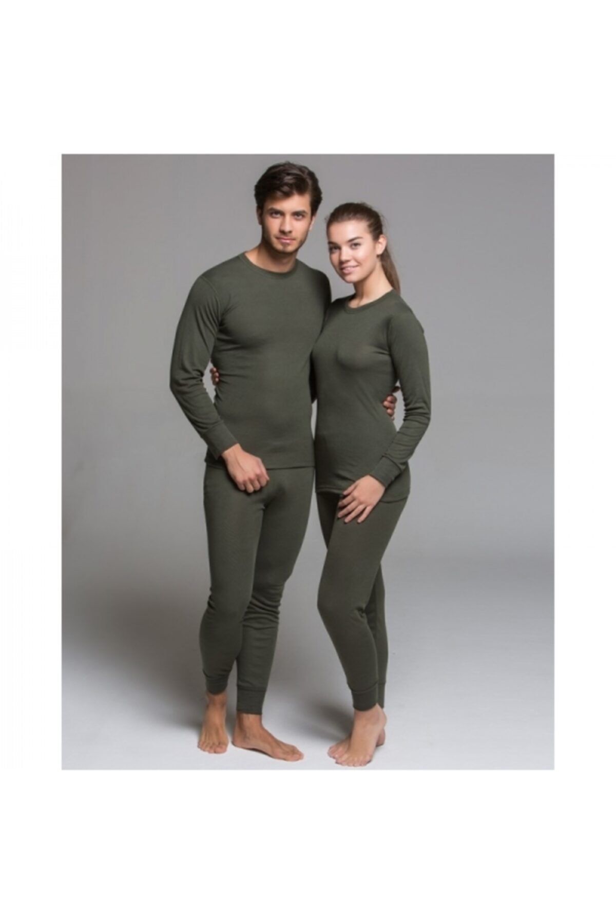 Toptanmagza Hzt4008 Içlik Ribana Army Set Haki Xl