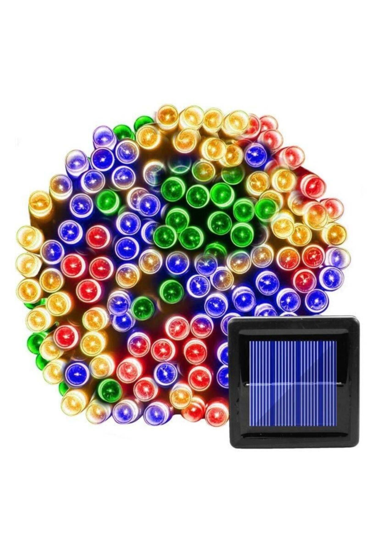 TechnoSmart Solar 100 Ledli 12 Metre Bahçe Aydınlatma Dekorasyon Güneş Enerjili Led Rgb Işık