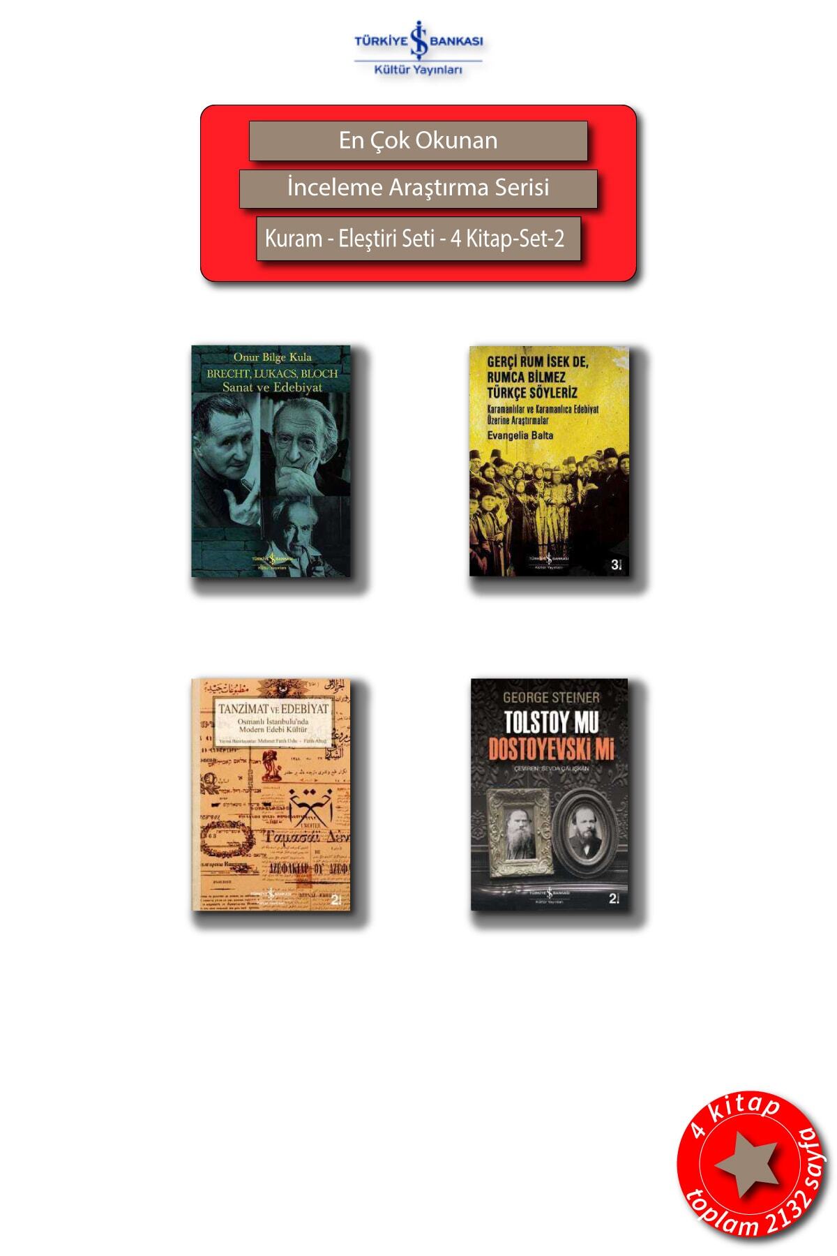 İş Bankası Yayınları Inceleme-araştırma-serisi; Senet Ve Edebiyat Gerçi Rum Isek De Türkçe Söyleriz...set -2, 4 Kitap