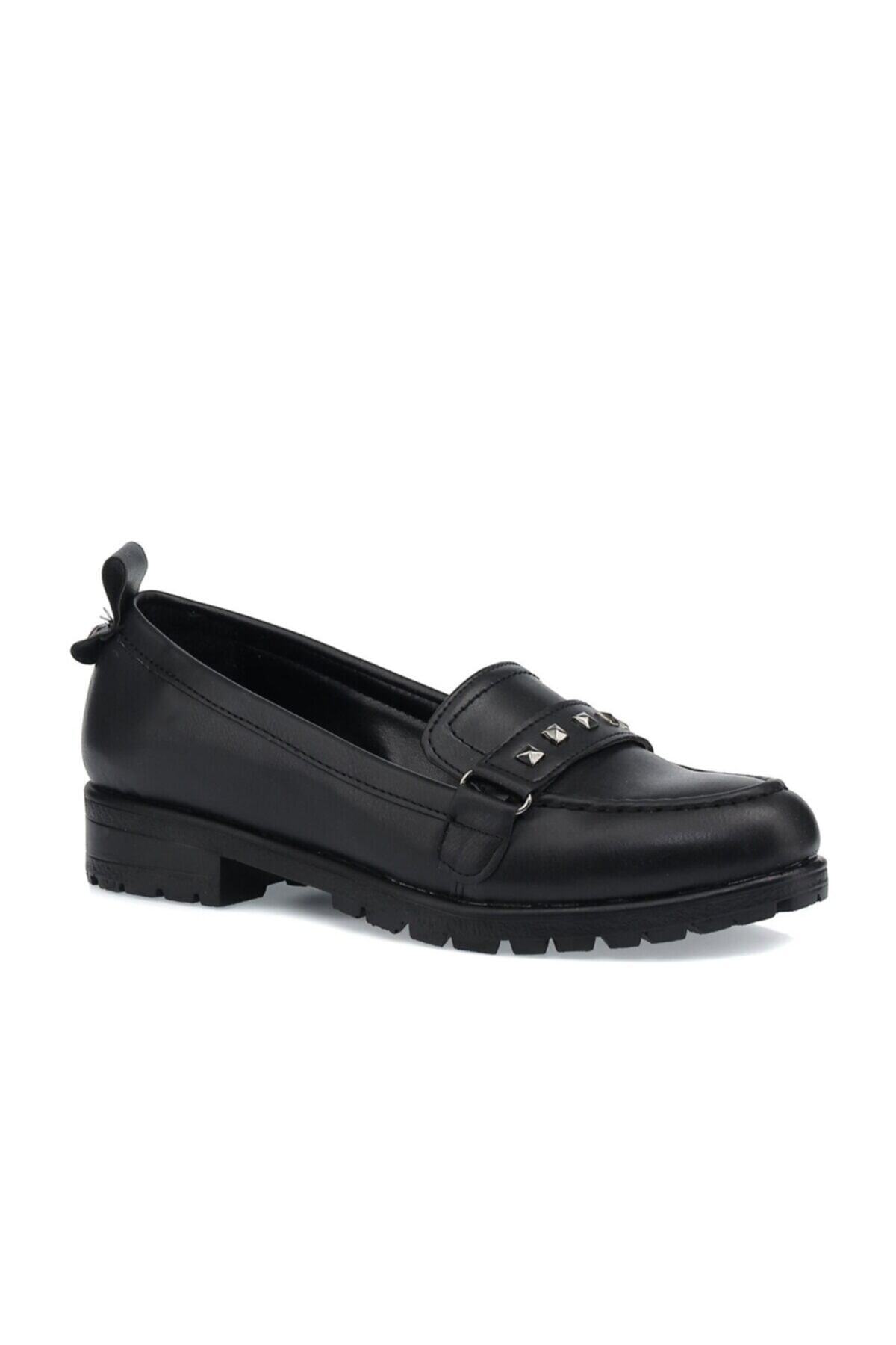 Polaris 318023.z 1pr Siyah Kadın Loafer Ayakkabı