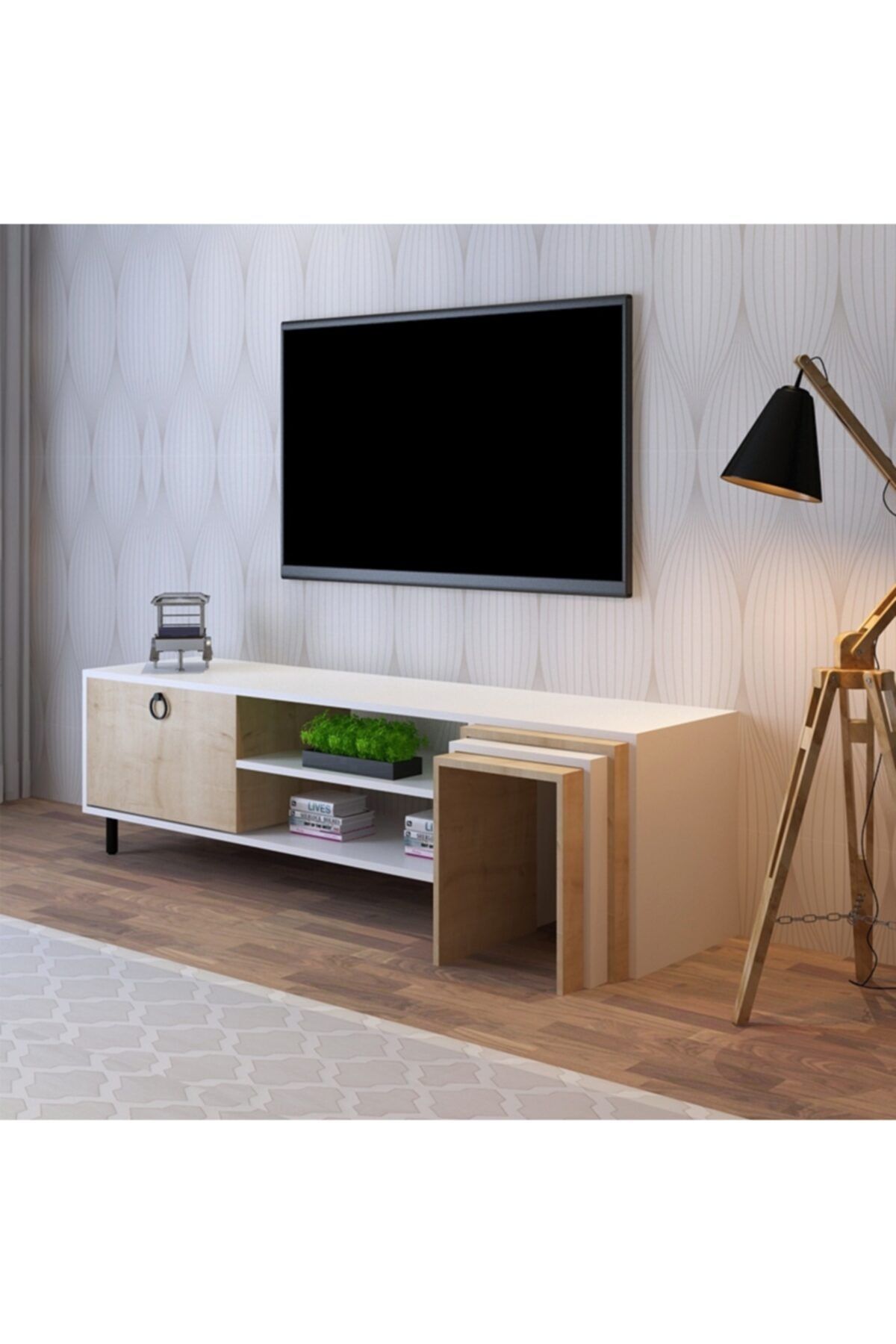 Ena Butik Tanay Zigon Tv Sehpası Meşe