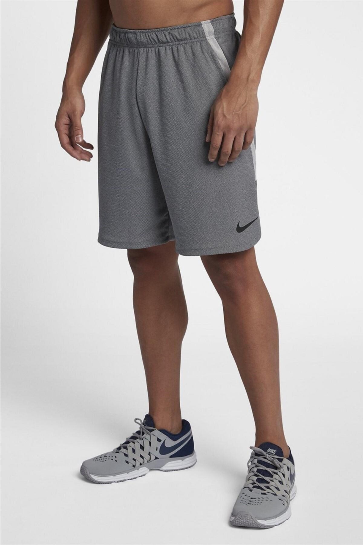 Nike Dri-fit Short 4.0 Erkek Gri Koşu Şortu