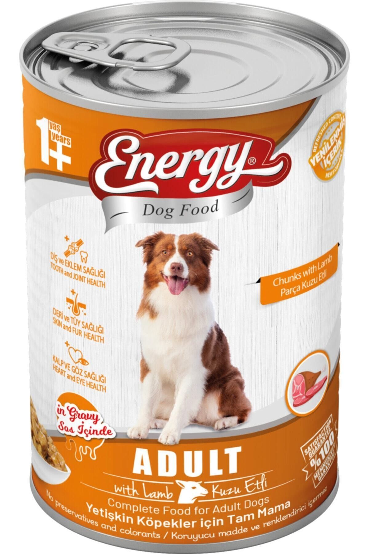 Energy Kuzu Etli Yetişkin Köpek Konservesi 400 Gr 12 Adet
