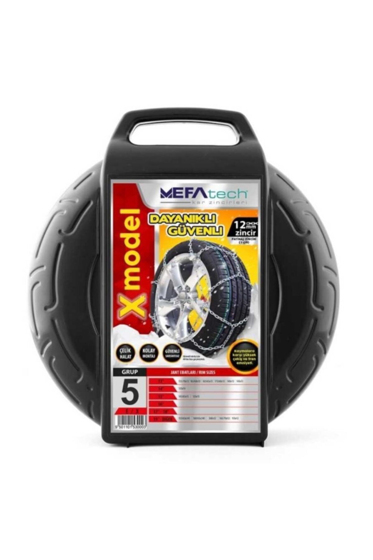 MEFATECH Mefa Tech Takmatik X Tipi Oto Kar Zinciri 7 Numara