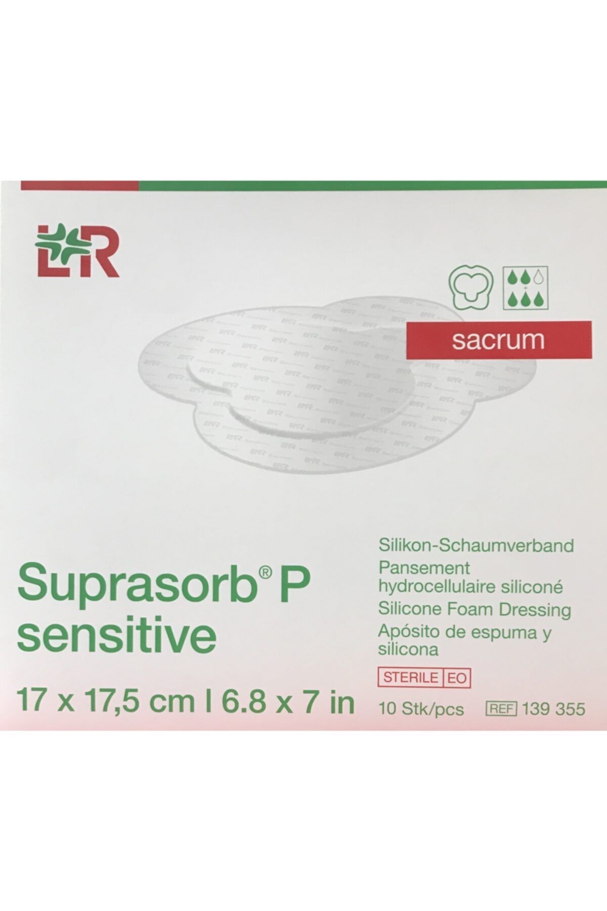 LOHMAN&RAUSHER Suprasorb® P Sensitive Sacrum 17 X 17.5 Silikon Yara Örtüsü