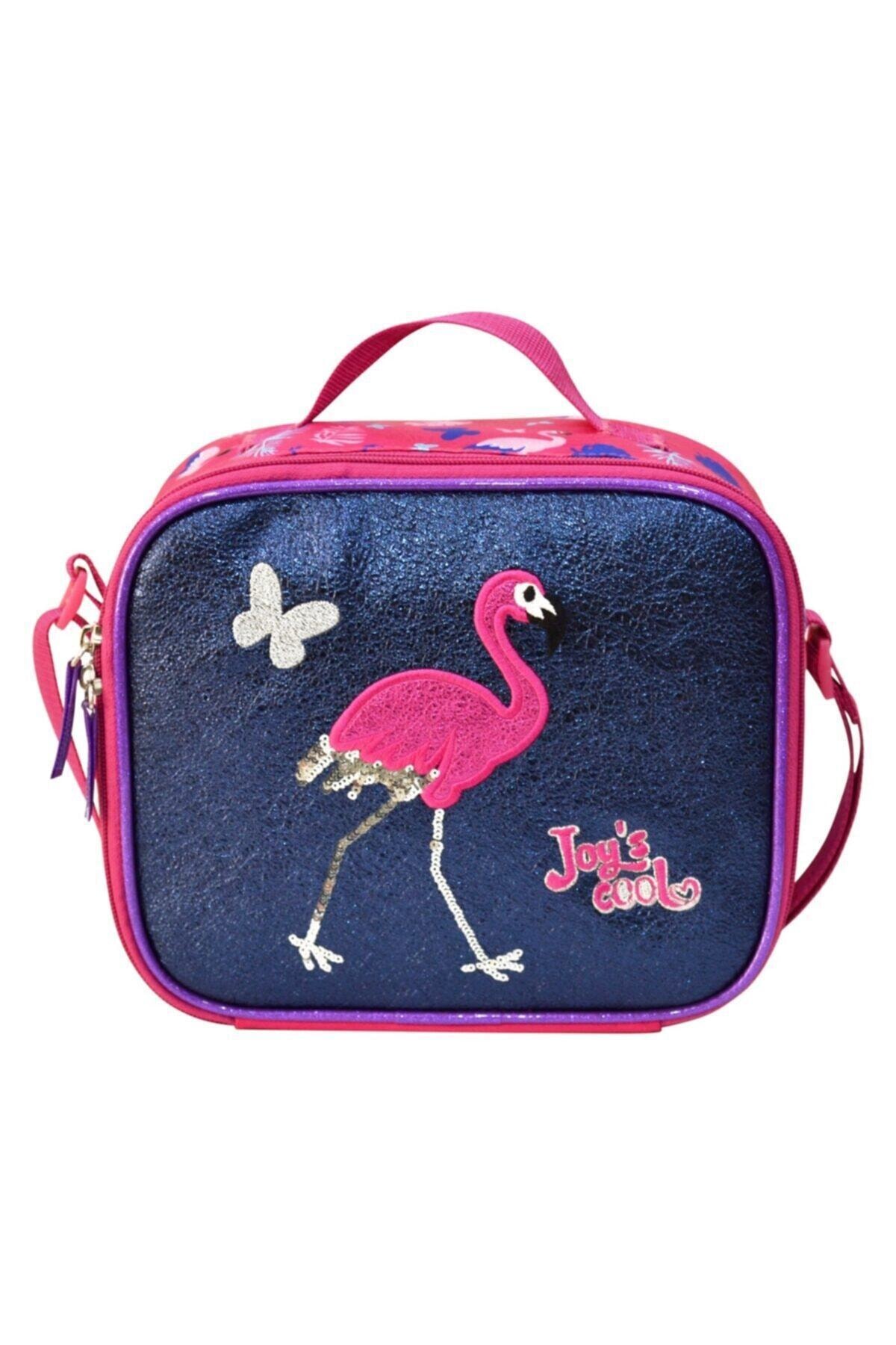 Hilal Çanta Kız Çocuk Flamingo Baskılı Beslenme Çantası