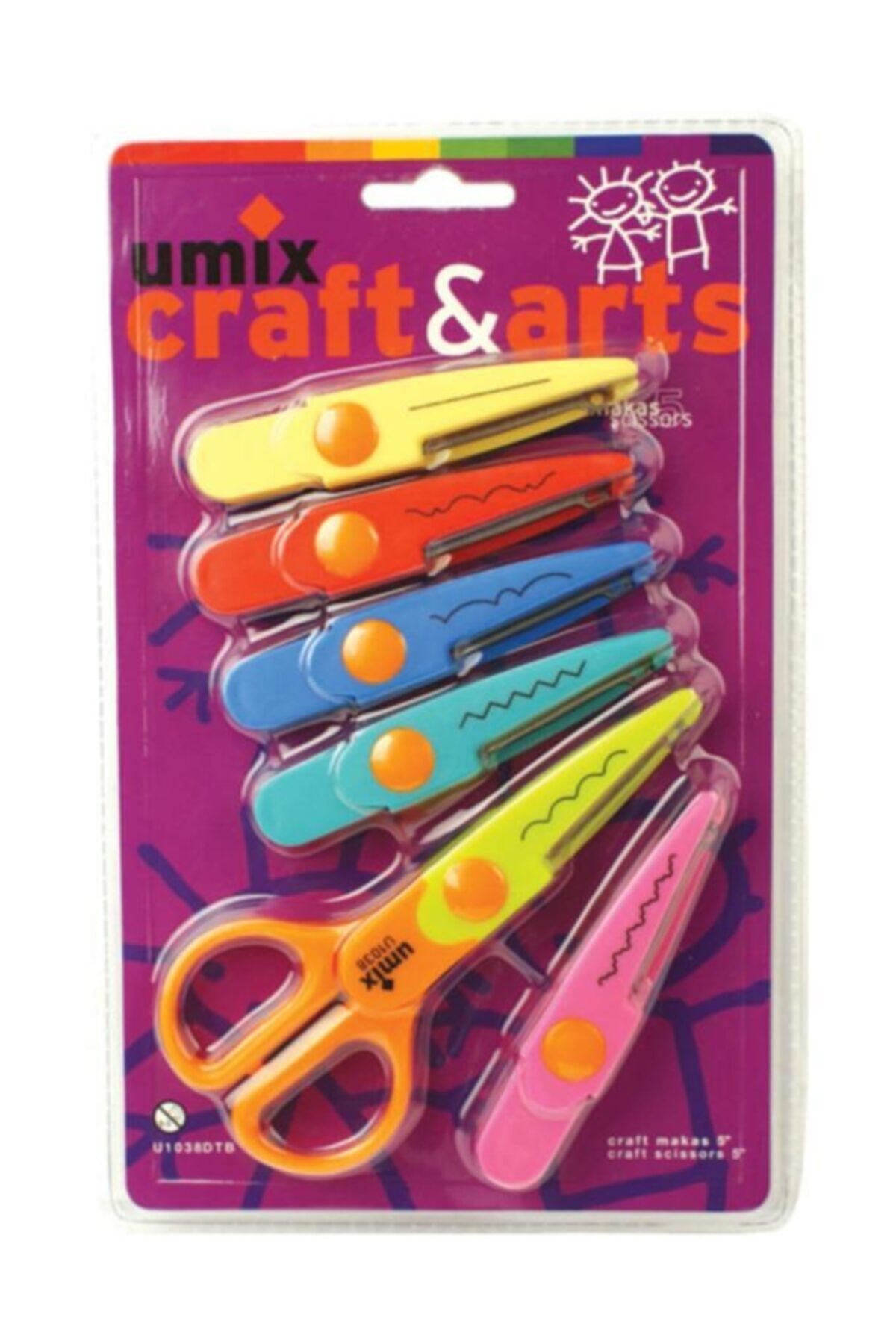 Craft and Arts Şekilgeç Makas 5 5 Yedekli Blister