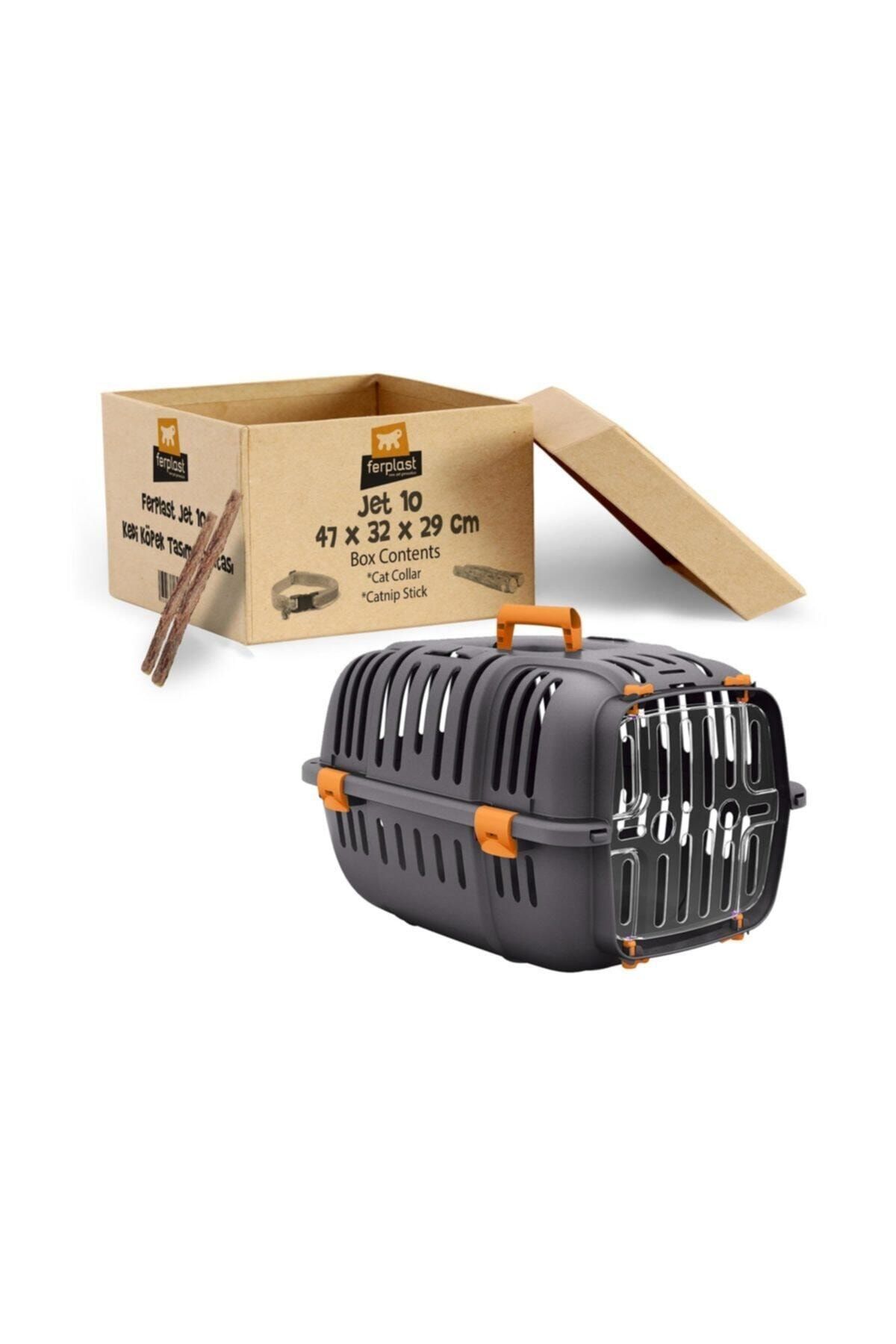 Ferplast Turuncu Jet 10 Kedi Taşıma Çantası 47x32x29 cm