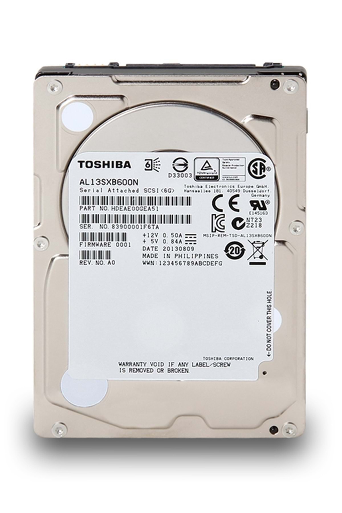 Toshiba Al13sxb600n 15k Sff Sas 2.5 600 Gb Hdd
