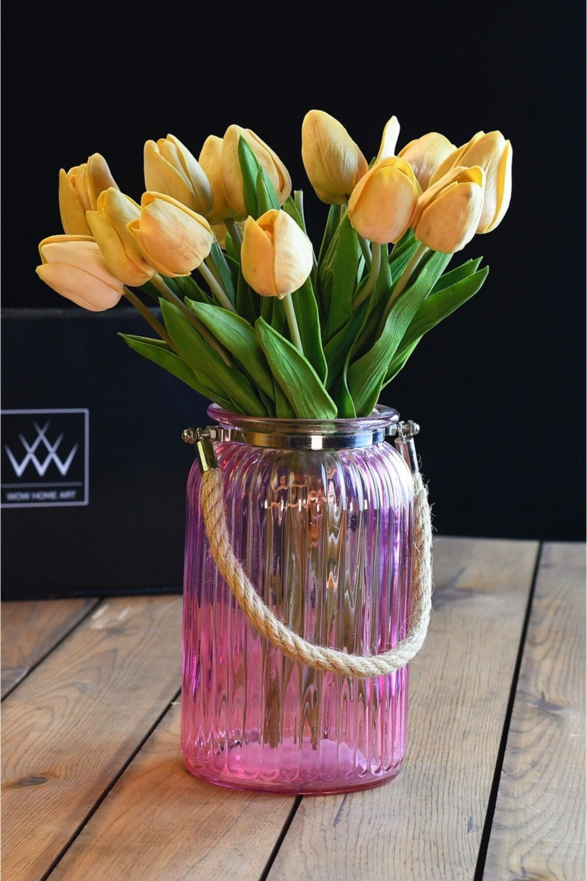 Wow Home Art - Cam Vazo - Mumluk - Dekoratif