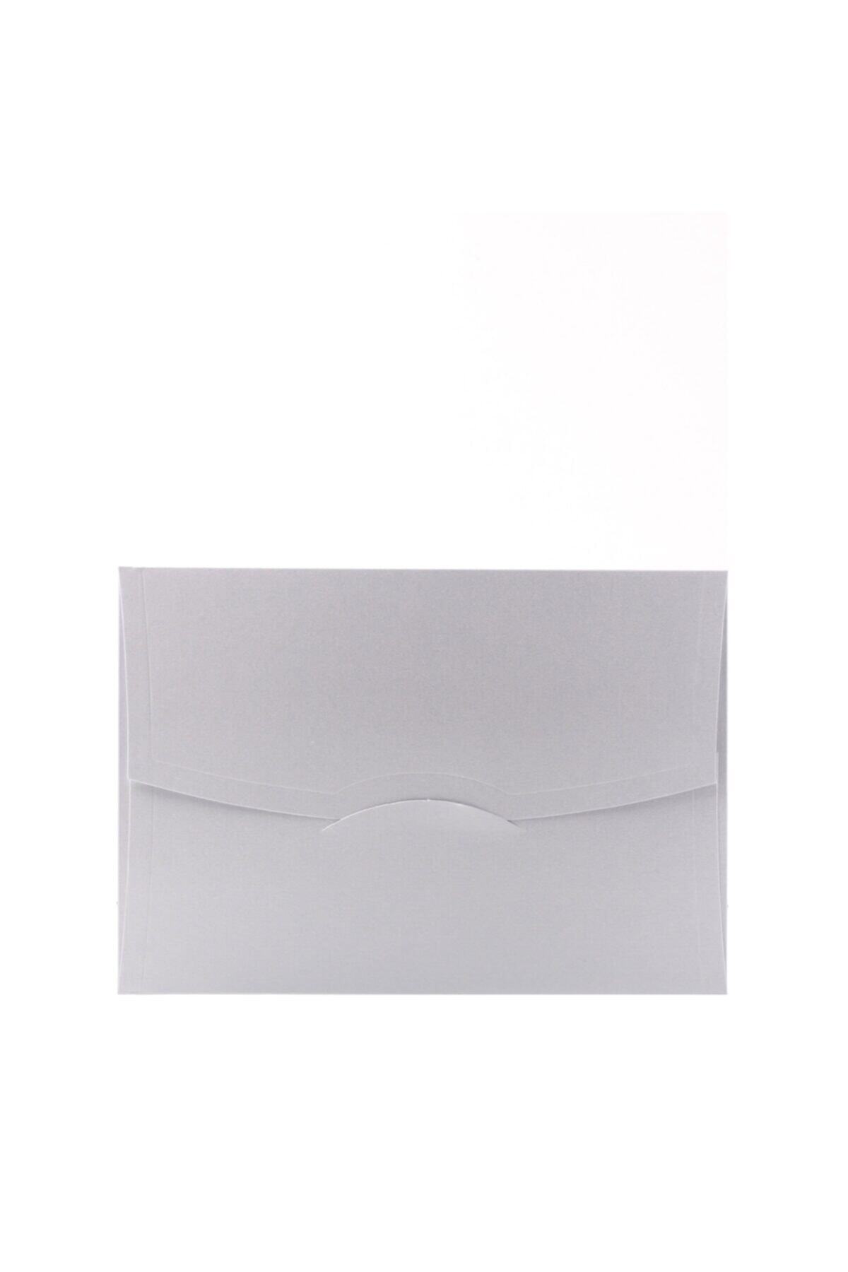 Ege Metalik Şeker Pembe 250 gr Lüks Davetiye Zarfı 14x20 cm 50 Adet