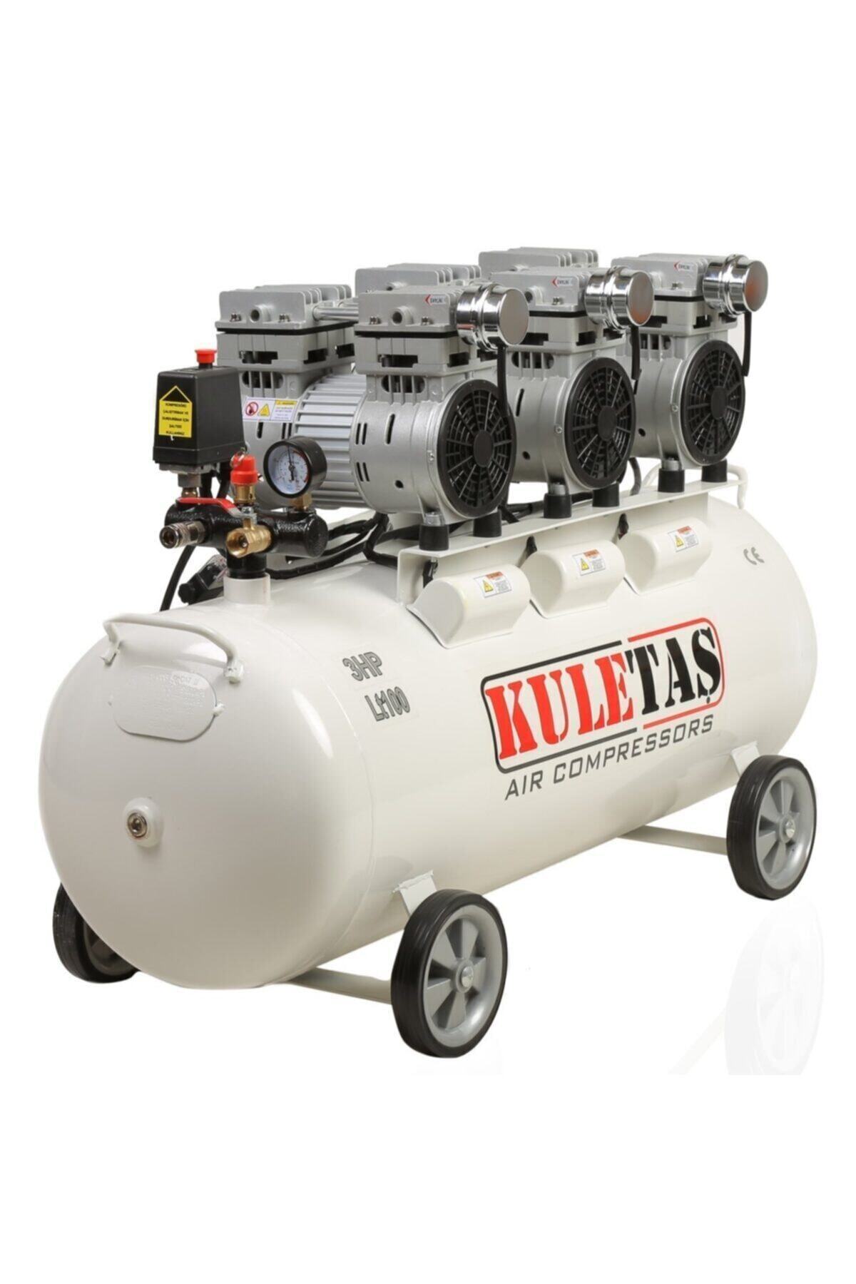 Kuletaş Süper Sessiz Yağsız Kompresör 100 lt 3hp