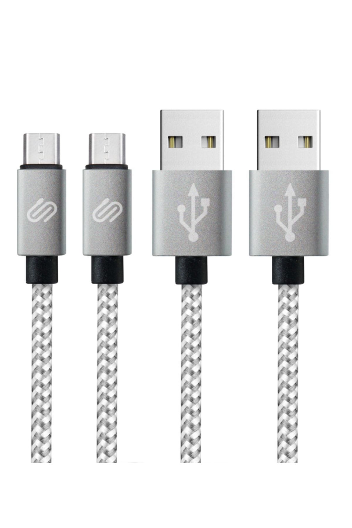 QWERTS Micro Usb Hızlı Şarj Ve Data Kablosu Android Samsung Huawei Uyumlu 1 Ve 3 Metre Örgülü Mikro Kablo