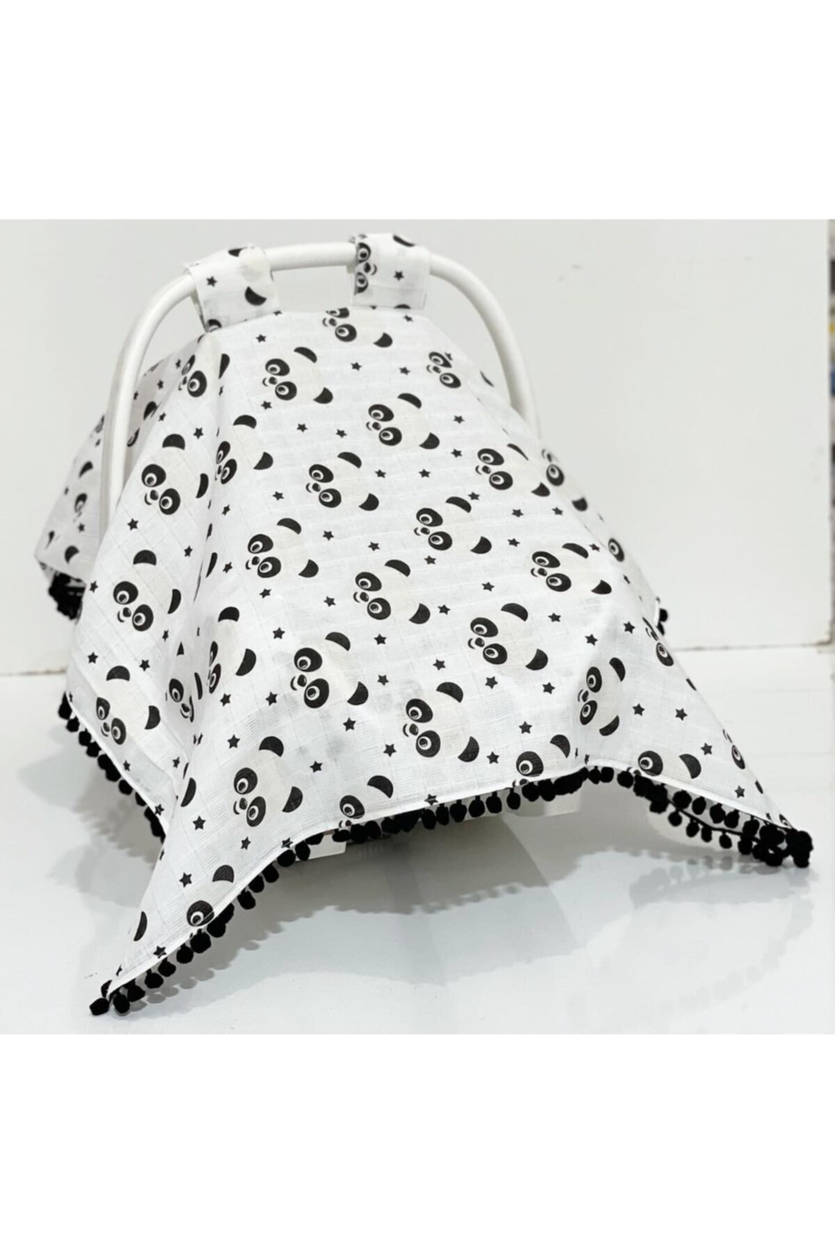 Babycitytr %100 Pamuk Müslin Kumaş Puset Anakucağı Örtüsü Minderi Kılıfı