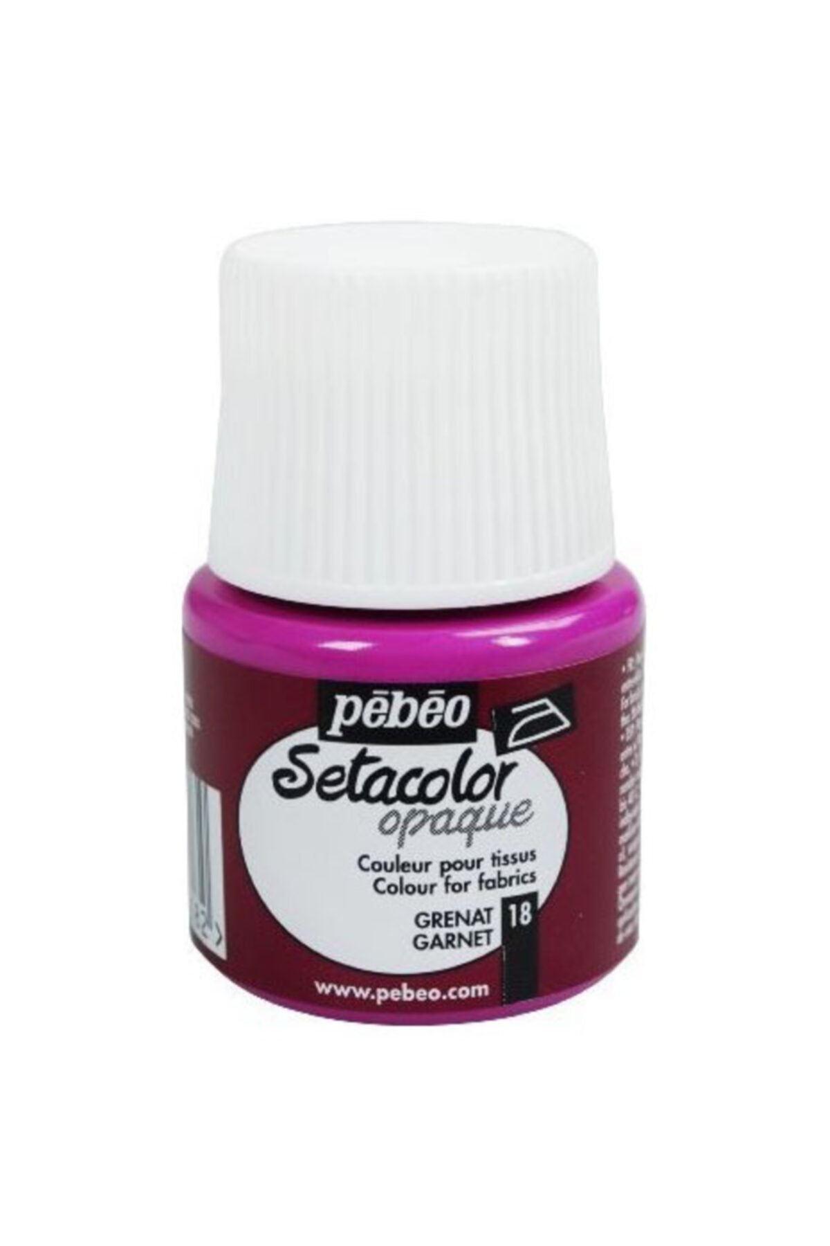 Pebeo Setacolor Opak Kumaş Boyası 45ml N:18 Garnet