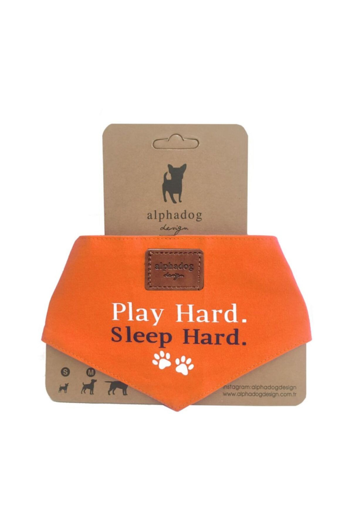 Alphadog Design Player Orange Bandana