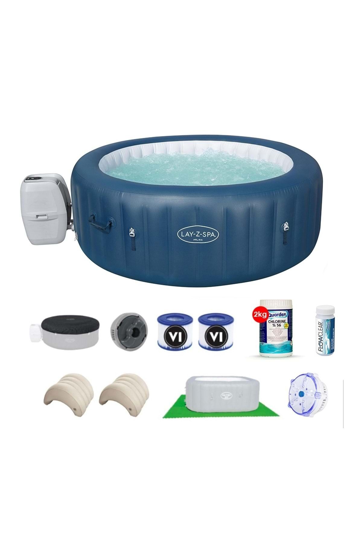 BESTWAY Lay Z Spa Milan Airjet Plus Set Bw909 60029