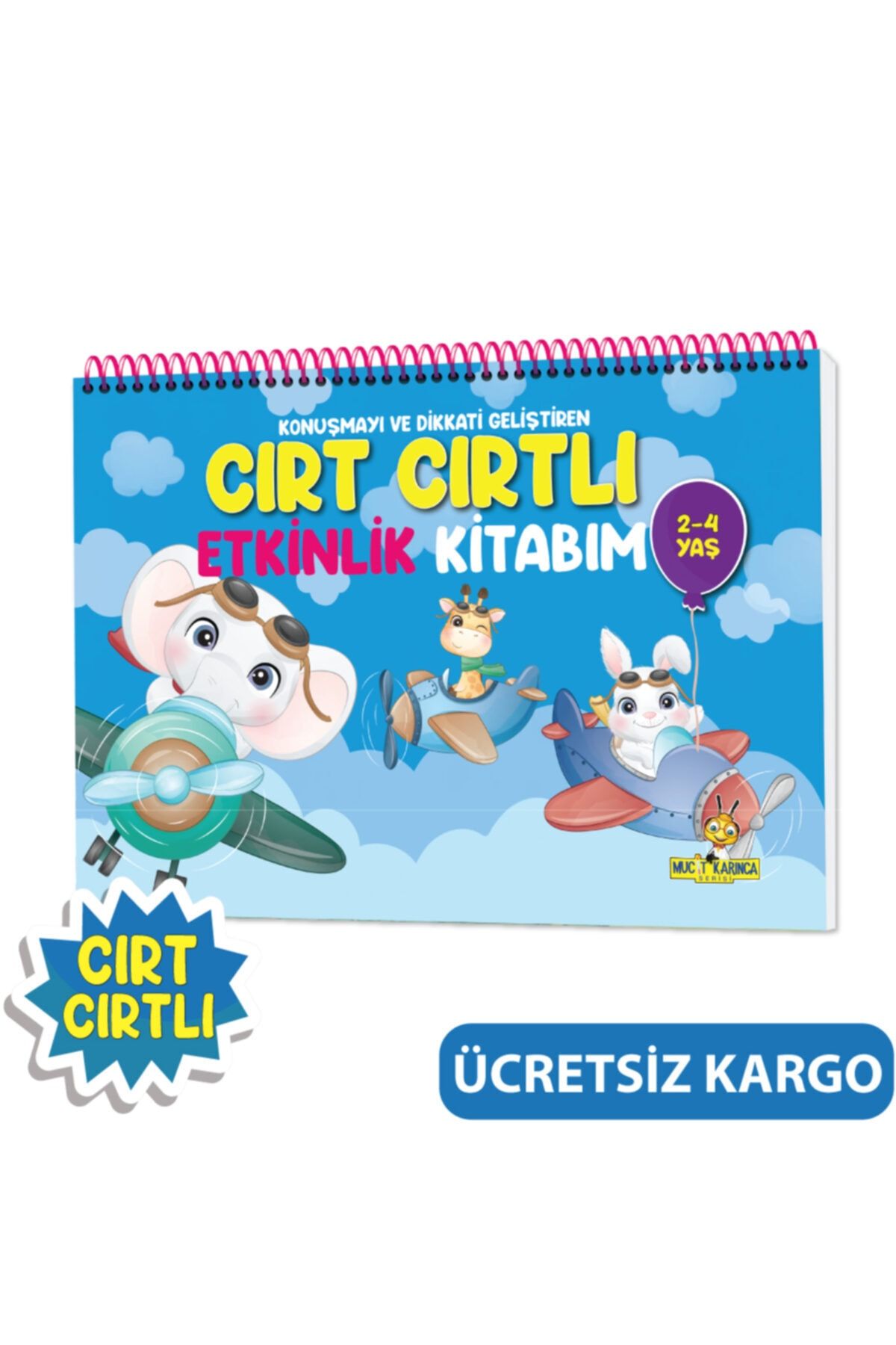 yükselen zeka Yükselen Zeka Konuşma Ve Dikkati Geliştiren 2-4 Yaş Cırt Cırtlı Etkinlik Kitabım