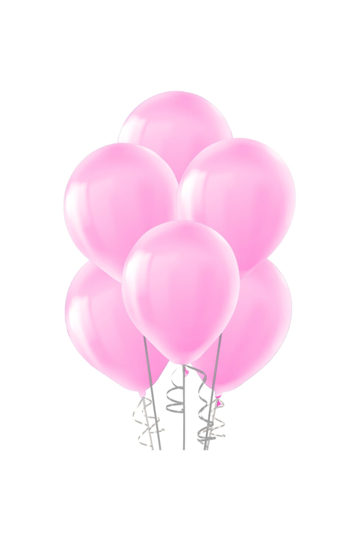 ARSESHOP Parti Malzemesi Şeker Pembesi Metalik Balon Sedefli Balon 100 Adet