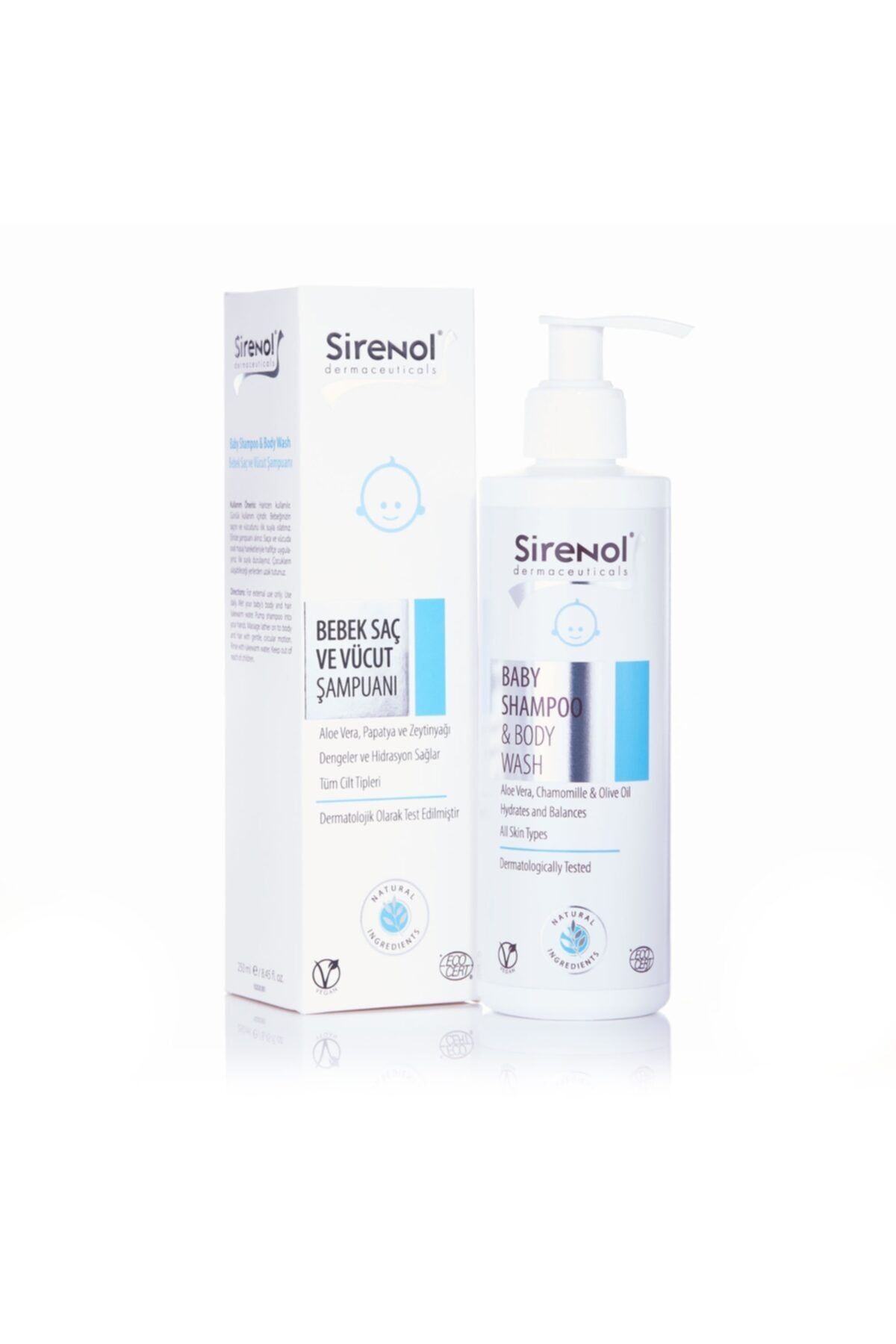 Sirenol Natural Bebek Saç Ve Vücut Şampuanı 250ml
