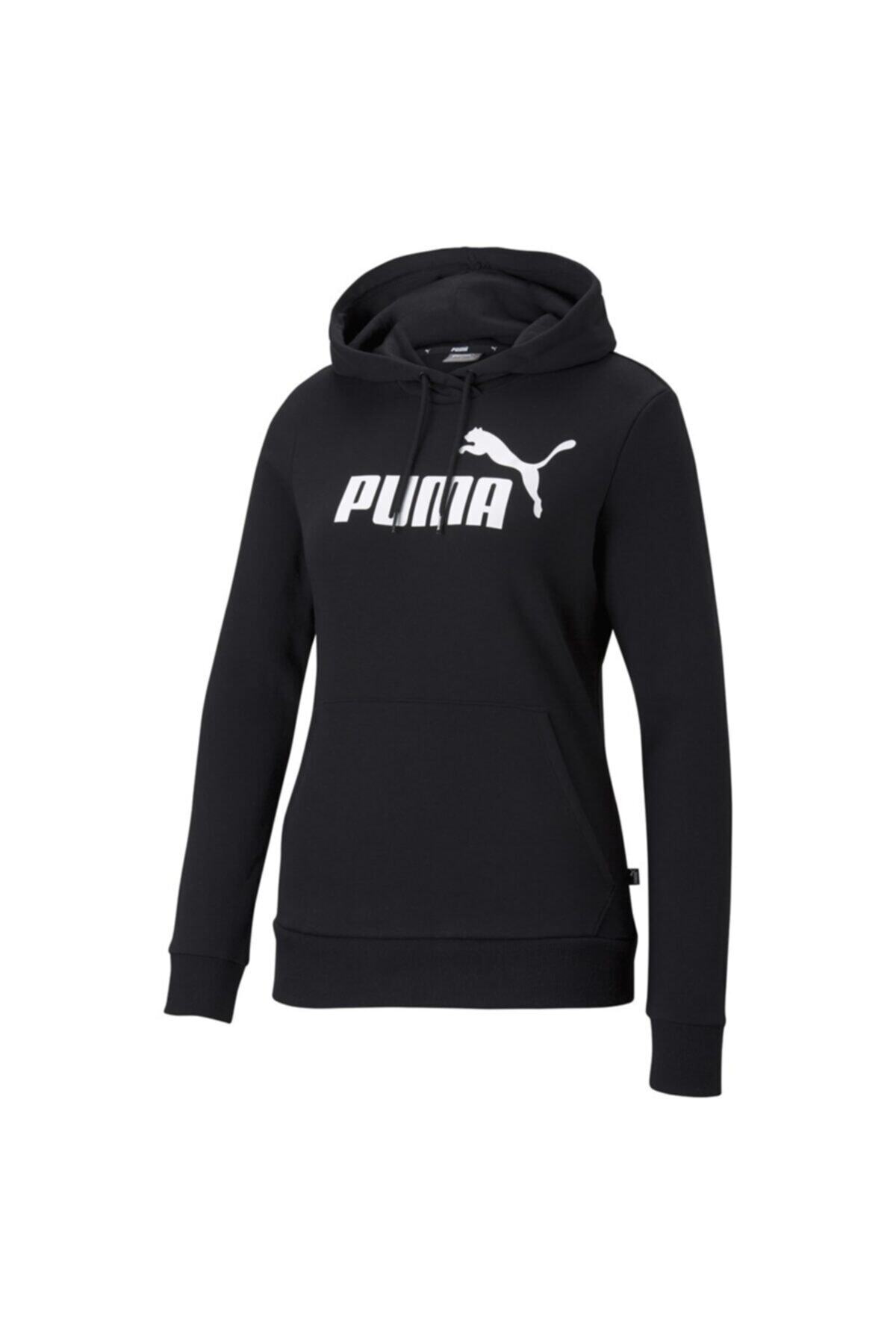 Puma Ess Logo Hoodie Tr Kadın Siyah Sweatshirt - 58679101