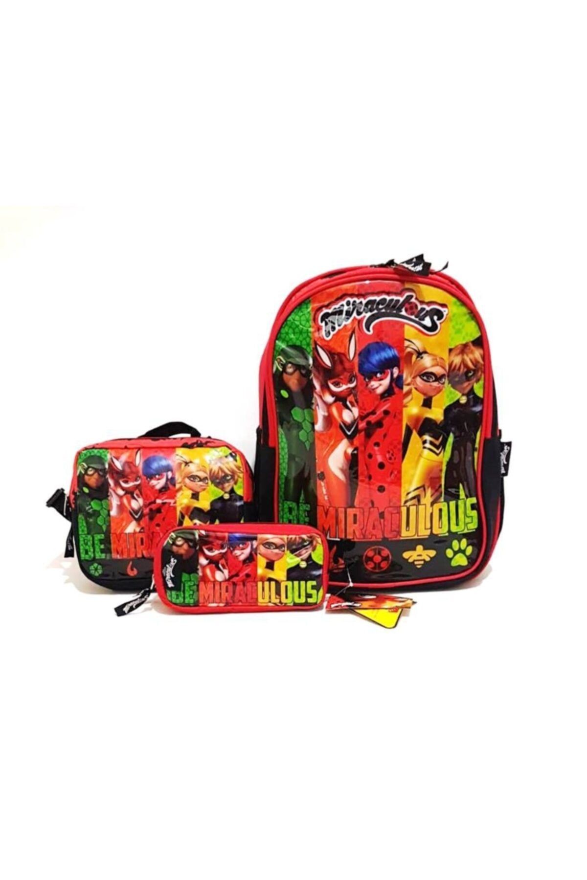 ÜMİT ÇANTA Miraculous Ladybug Okul Çantası 3 Lü Set 2122