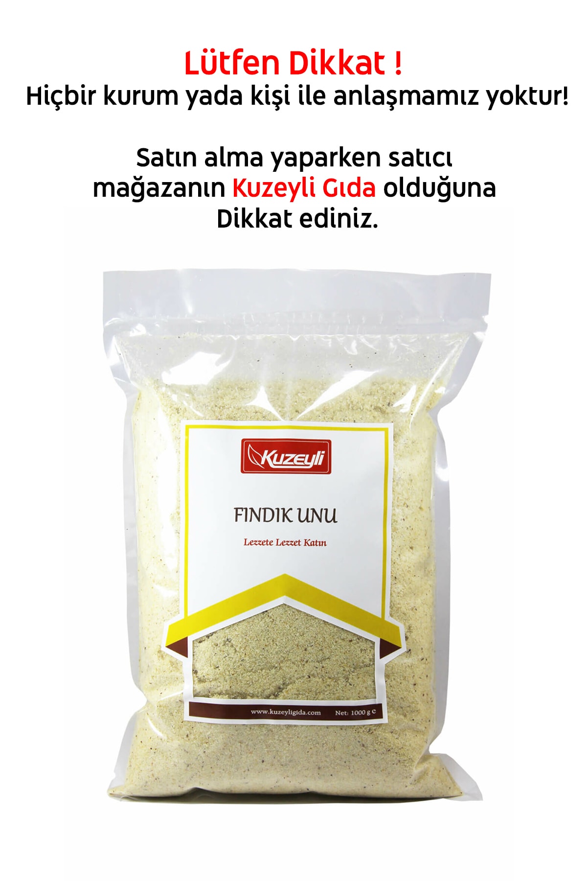 Kuzeyli Gıda Fındık Unu 1 Kg - 1. Kalite % 100 Doğal Ve Katkısız.