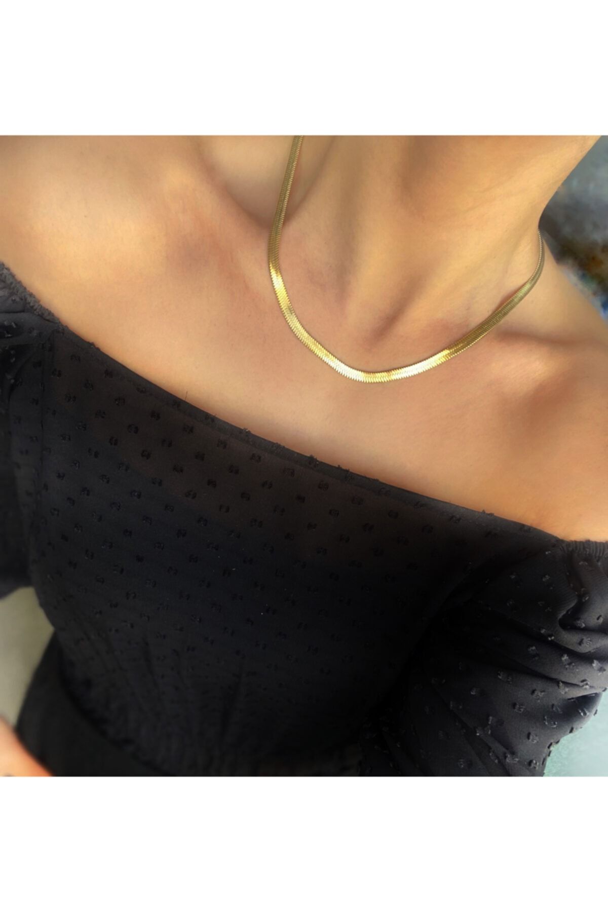 TAKIKRALI 45cm Ezme Gold Italyan Zincir Çelik Kararmaz
