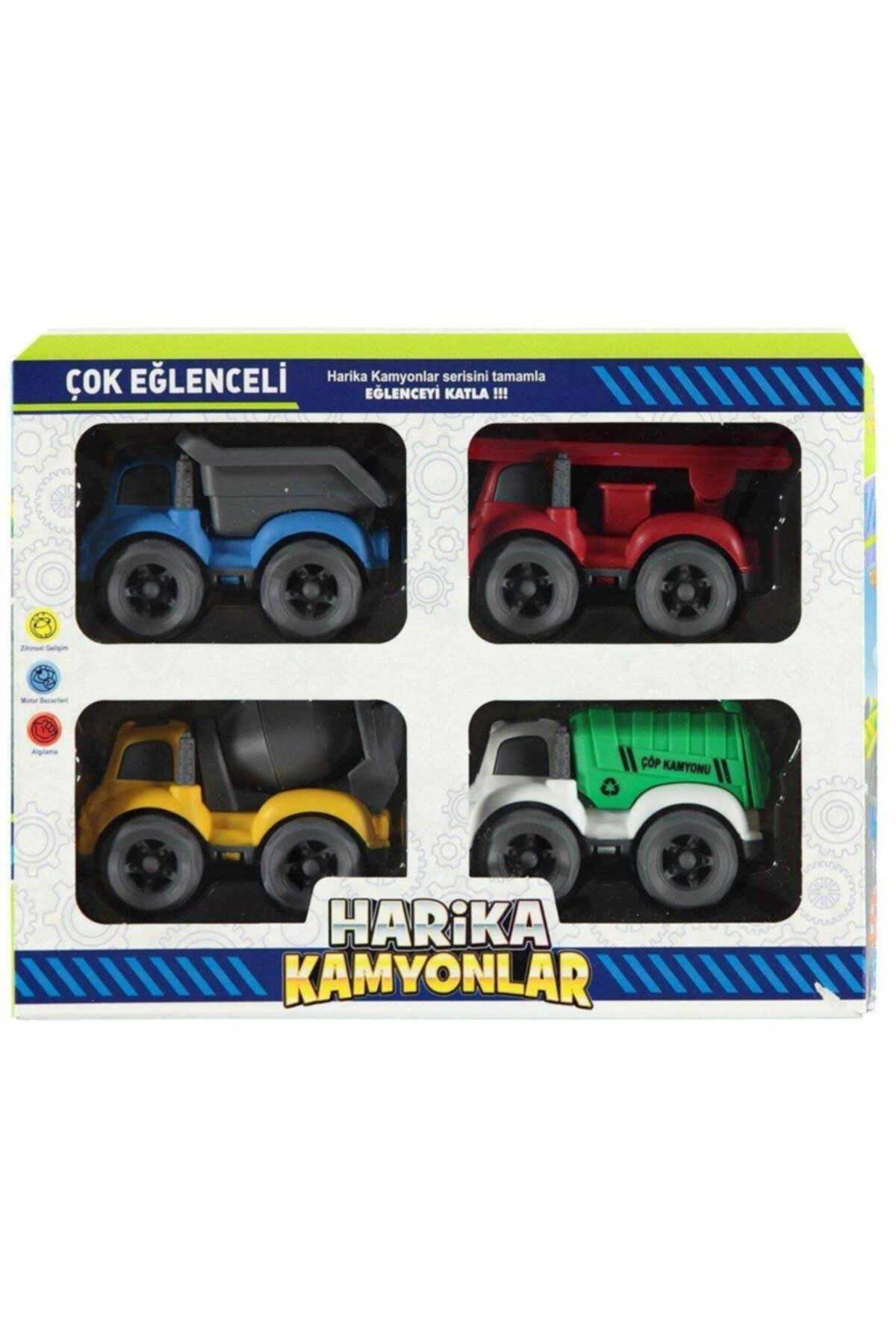 Şahane Pazar Kutulu 4'lü Harika Kamyonlar Fma00068