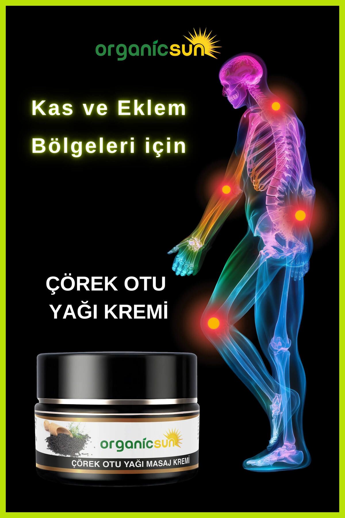 Çörek Otu Yağlı Ağrı Masaj Kremi Kas Eklem 100 ml Çörekotu Yağı Krem