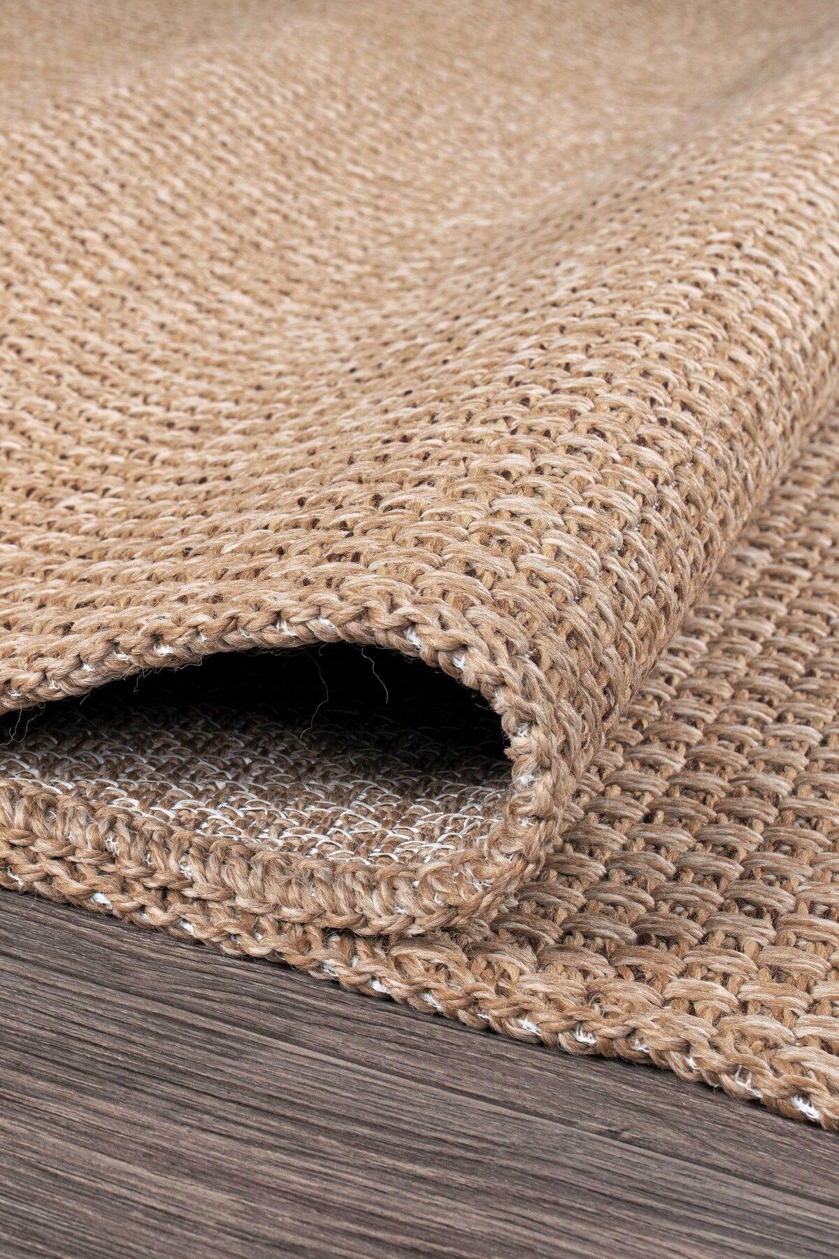 Rusticana 3101 Naturel Jüt Halı Modern Örme Kilim