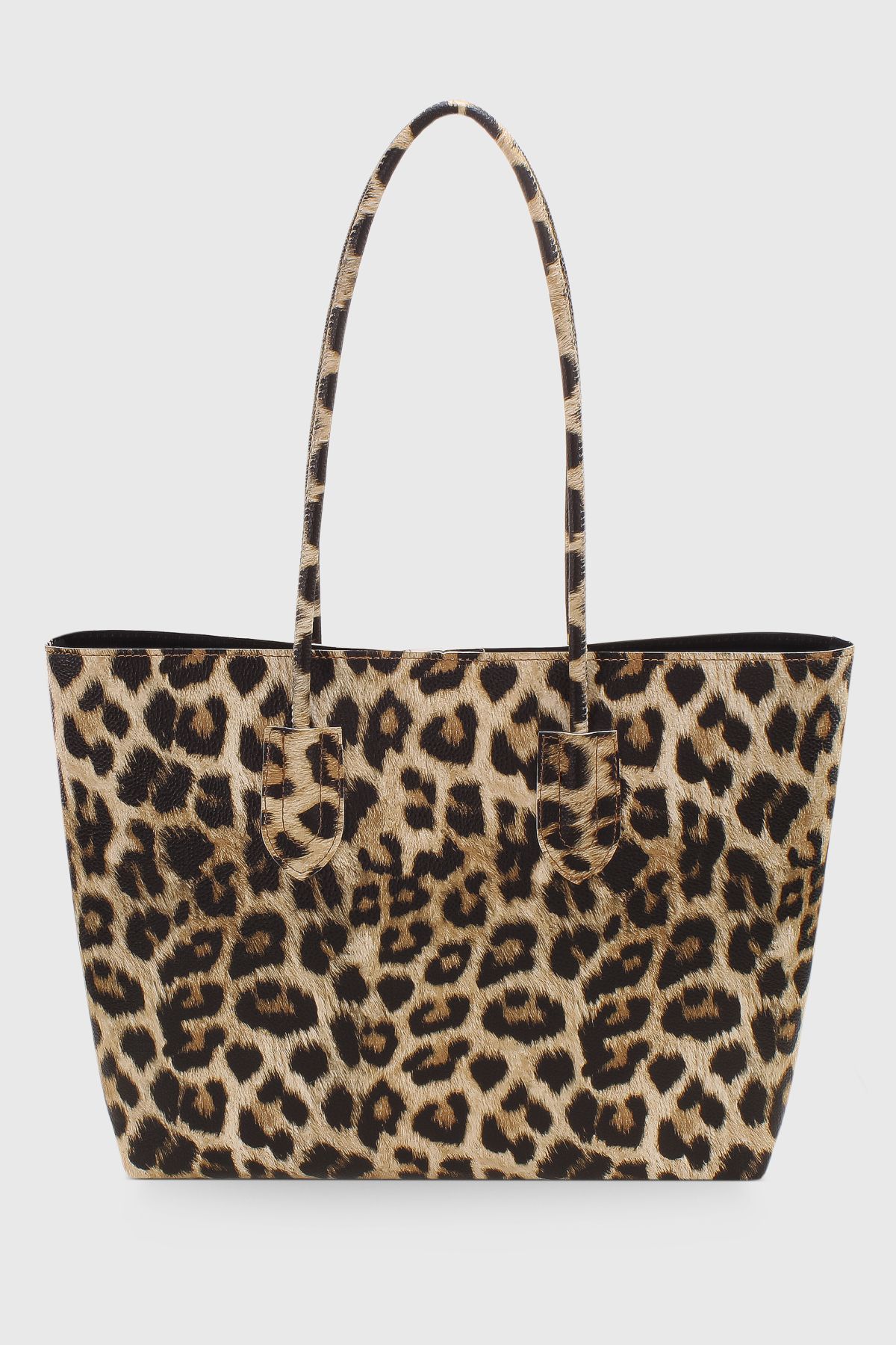 Leopar Desenli Retro Vintage Shopper Çanta 264