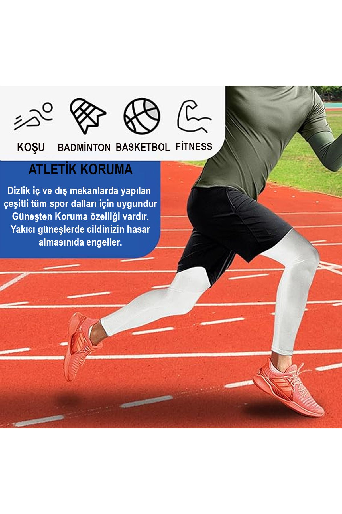 Basketbol Dizliği Korumasız Spor Dizlik Koşu Dizliği Fitness Dizliği Spor Dizliği Antrenman Dizliği