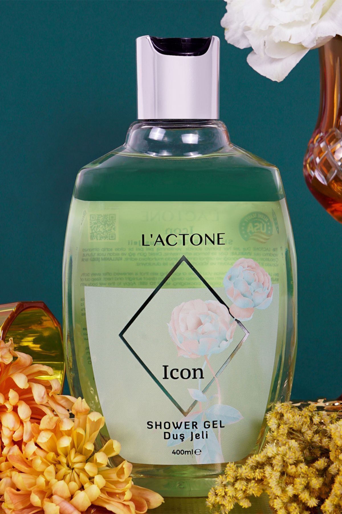 Icon Body Spray & Shower Gel 2'li Set (200 ML & 400 ML) / Vücut Spreyi Ve Duş Jeli