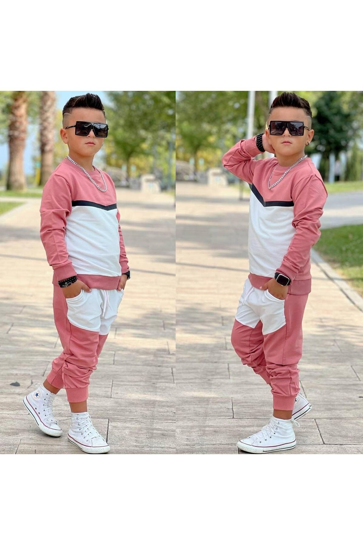 My Kids Wearİki İplik CepliGarson Boy Takımla...