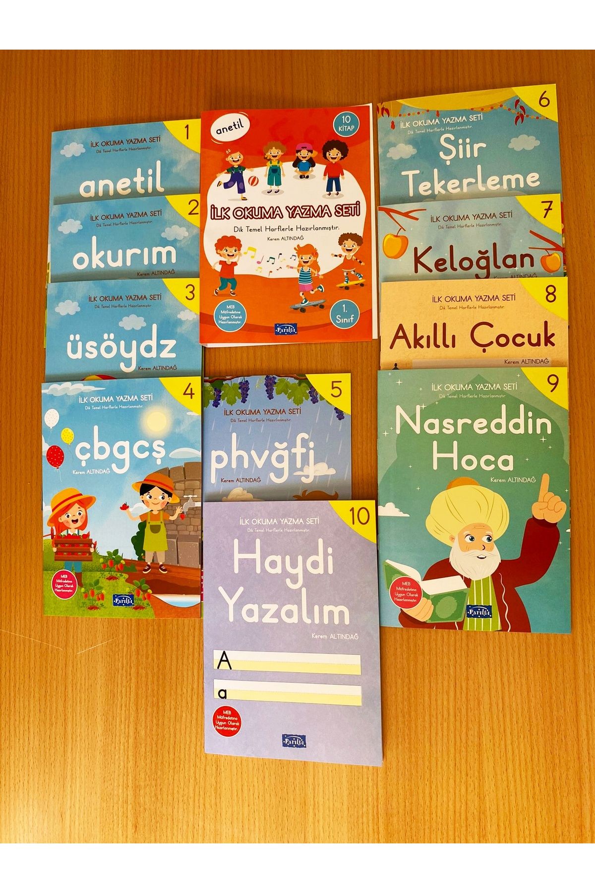 Anetil seti 10 kitap yazı tahtalı yeni müfredata göre hazırlanmış set