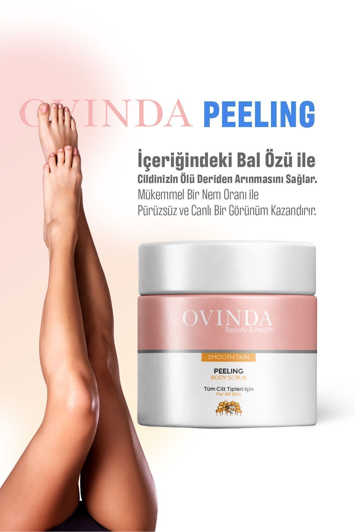 Bal Özlü, Besleyici, Onarıcı, Arındırıcı, Yoğun Nemlendirici, Selülit Karşıtı Vücut Peelingi 150 ml